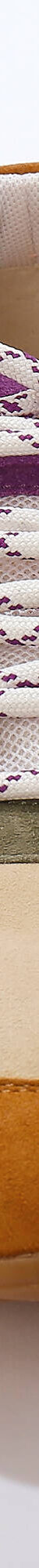 Baskets sneakers cuir, empiècements fantaisie contrastés (kaki / beige) Baskets sneakers cuir, empiècements fantaisie contrastés (kaki / beige)